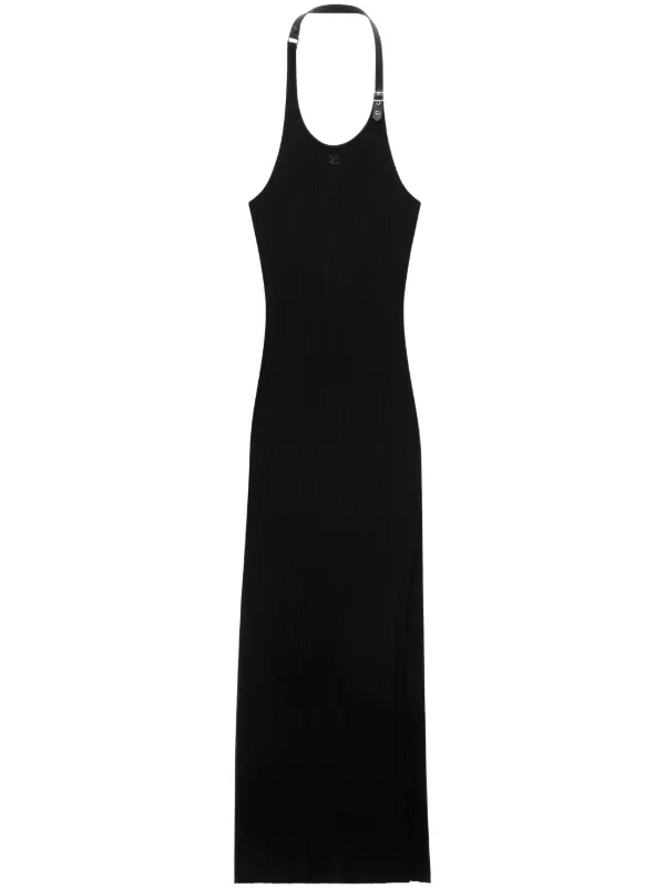 strapless open back dress MB FASHION MAXI RIBBED TUBE TOP DRESS SET 8053LY
