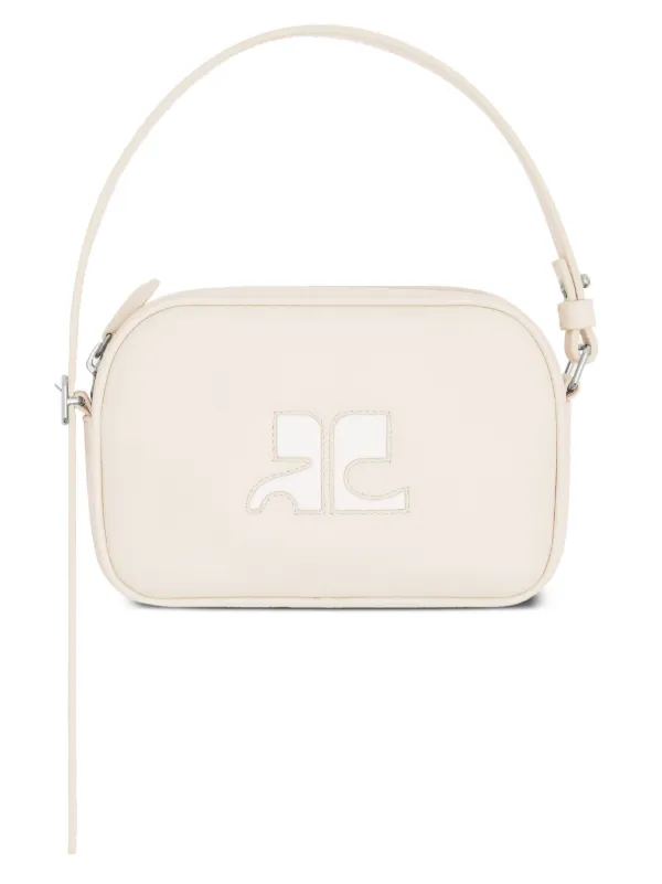 Courreges ショルダーバッグ レザー Camera Bag Courrèges Camera レザーショルダーバッグ | ニュートラル