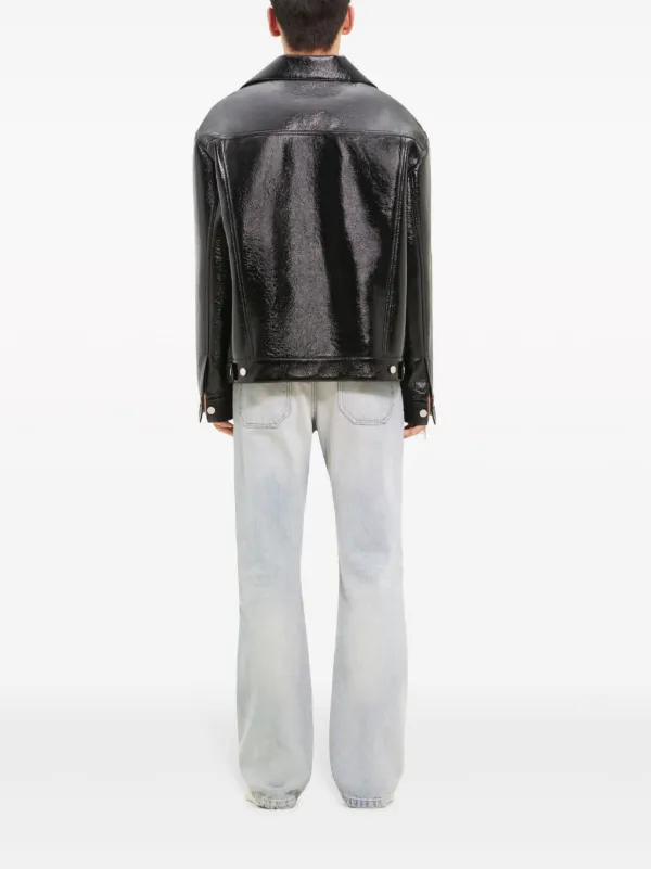 Courrèges Vynil Trucker Jacket | Black | FARFETCH RO
