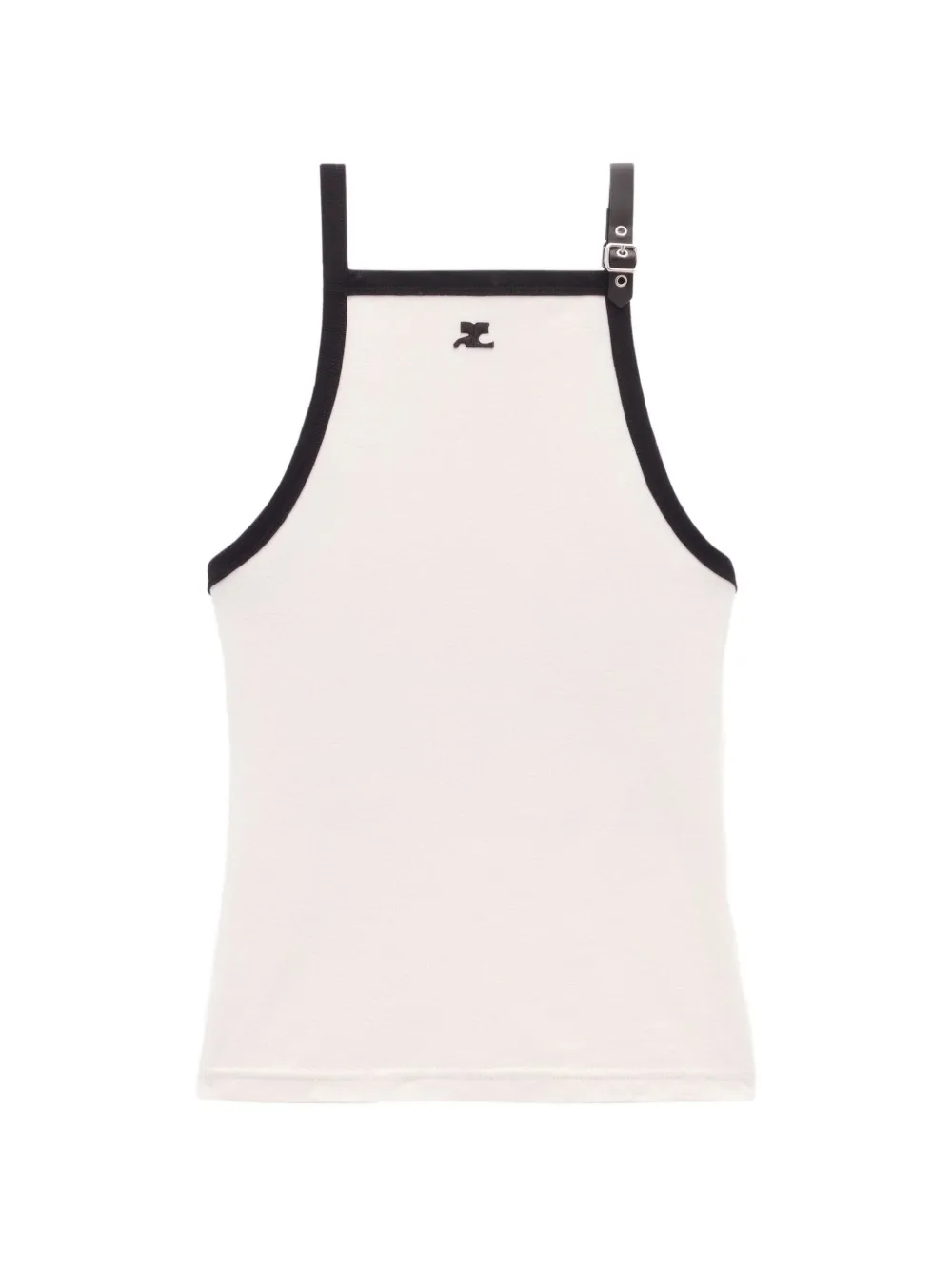 Courrèges Tanktop met gespdetail Beige