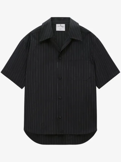 Courrèges chemise à fines rayures