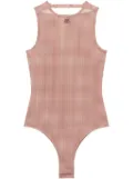 Courrèges Buckle checked body - Brown