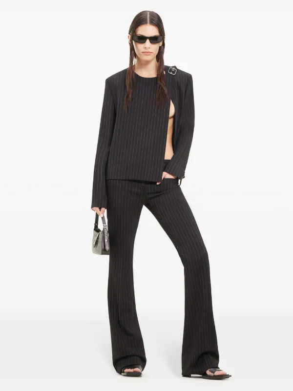 Courrèges ストライプ ジャケット | ブラック | FARFETCH JP