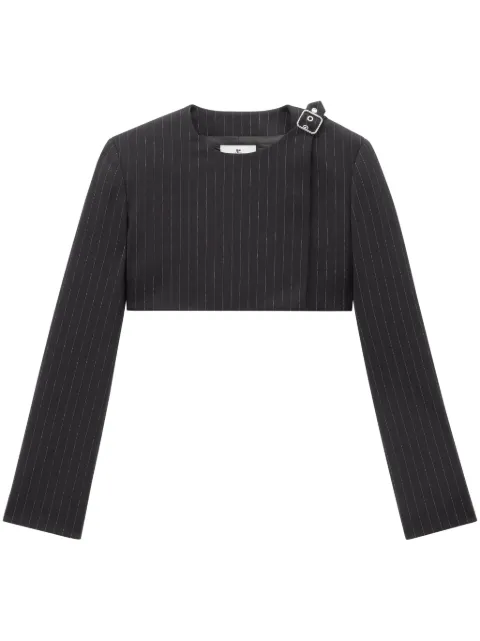 Courrèges pinstripe-pattern cropped jacket