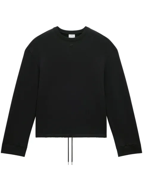Courrèges elasticated fleece jumper
