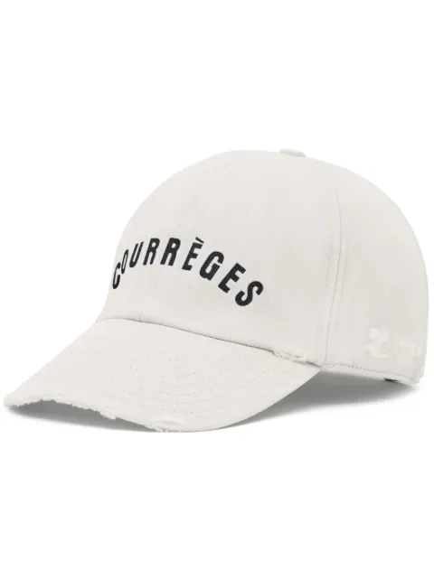 Courrèges logo-embroidered cotton baseball cap