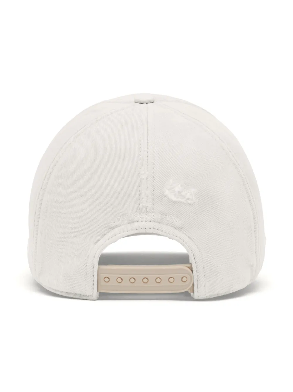 Courrèges Honkbalpet met geborduurd logo Beige