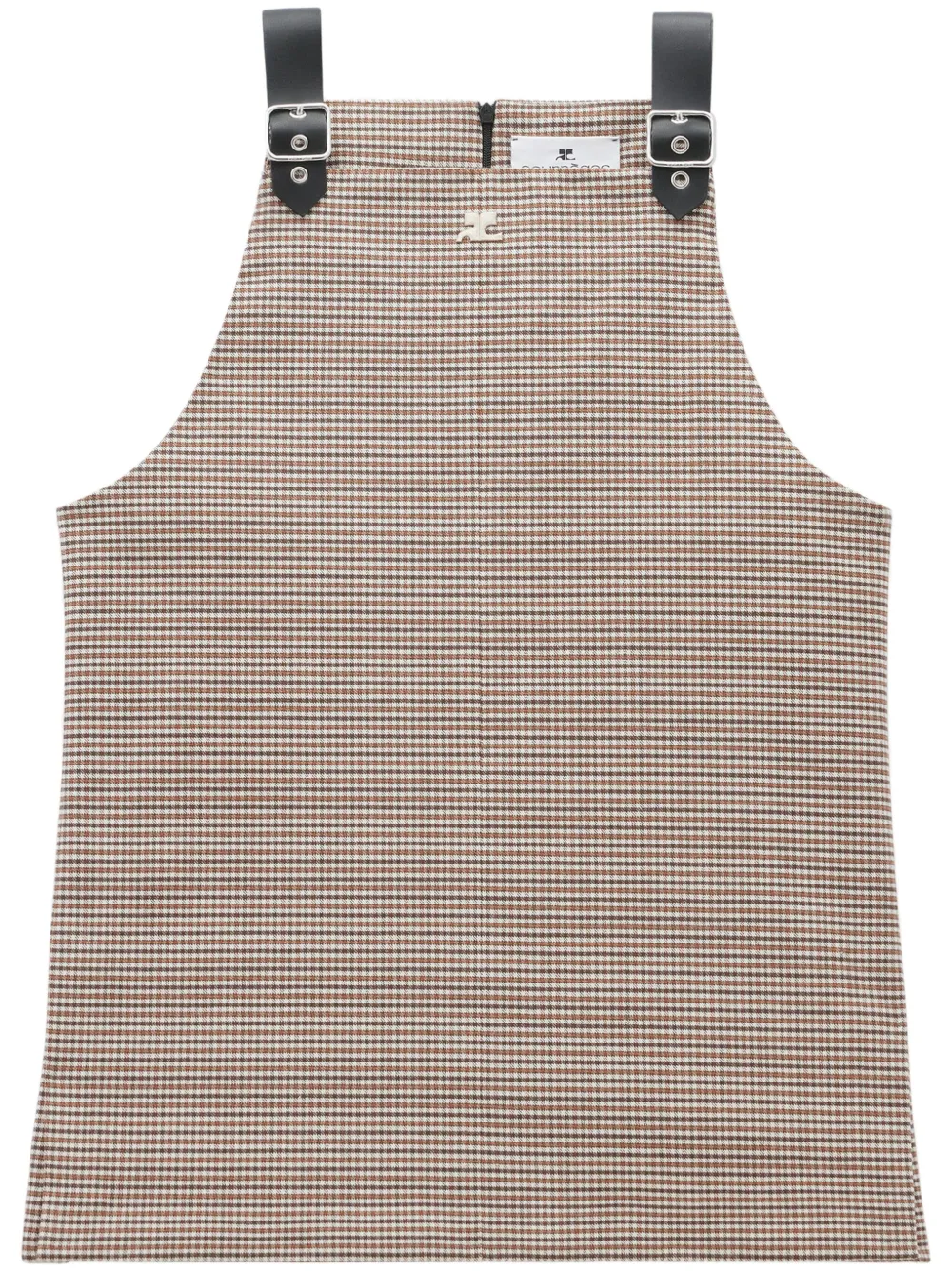 Courrèges sailor-buckle tank top - Marrone