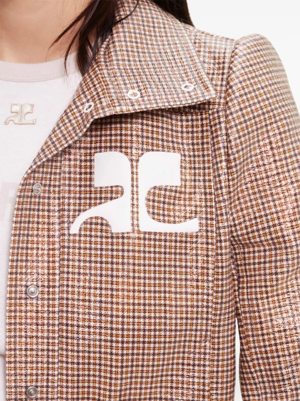 美品 courreges クレージュ チェック柄ジャケット Y2K 38 COURREGES(クレージュ) ジャケット サイズ38 M レディース - 白