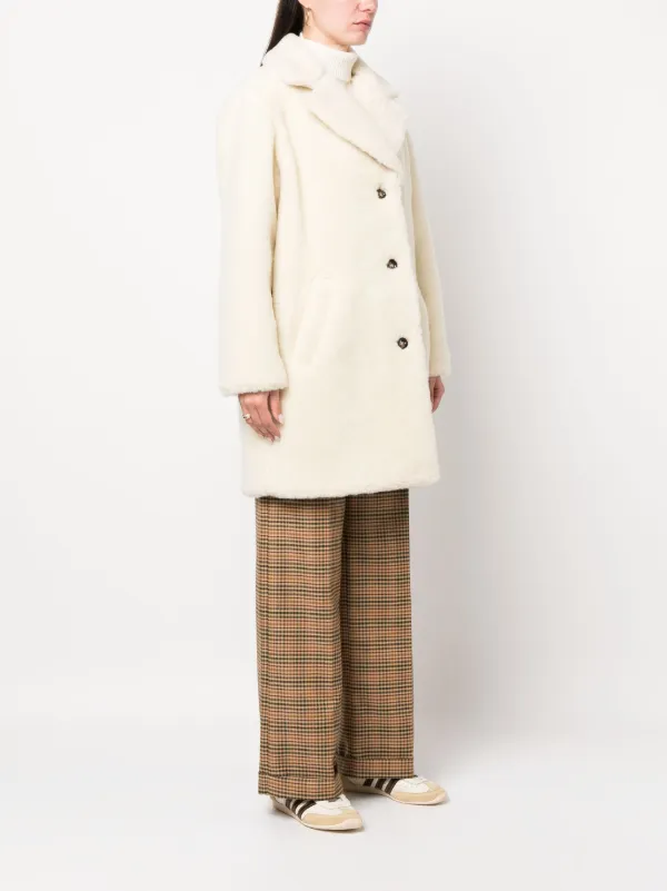 A.P.C. Nicolette Teddy Coat - Farfetch