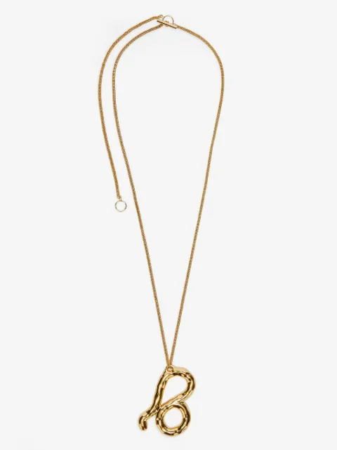Jil Sander collar con dije de signo del zodiaco
