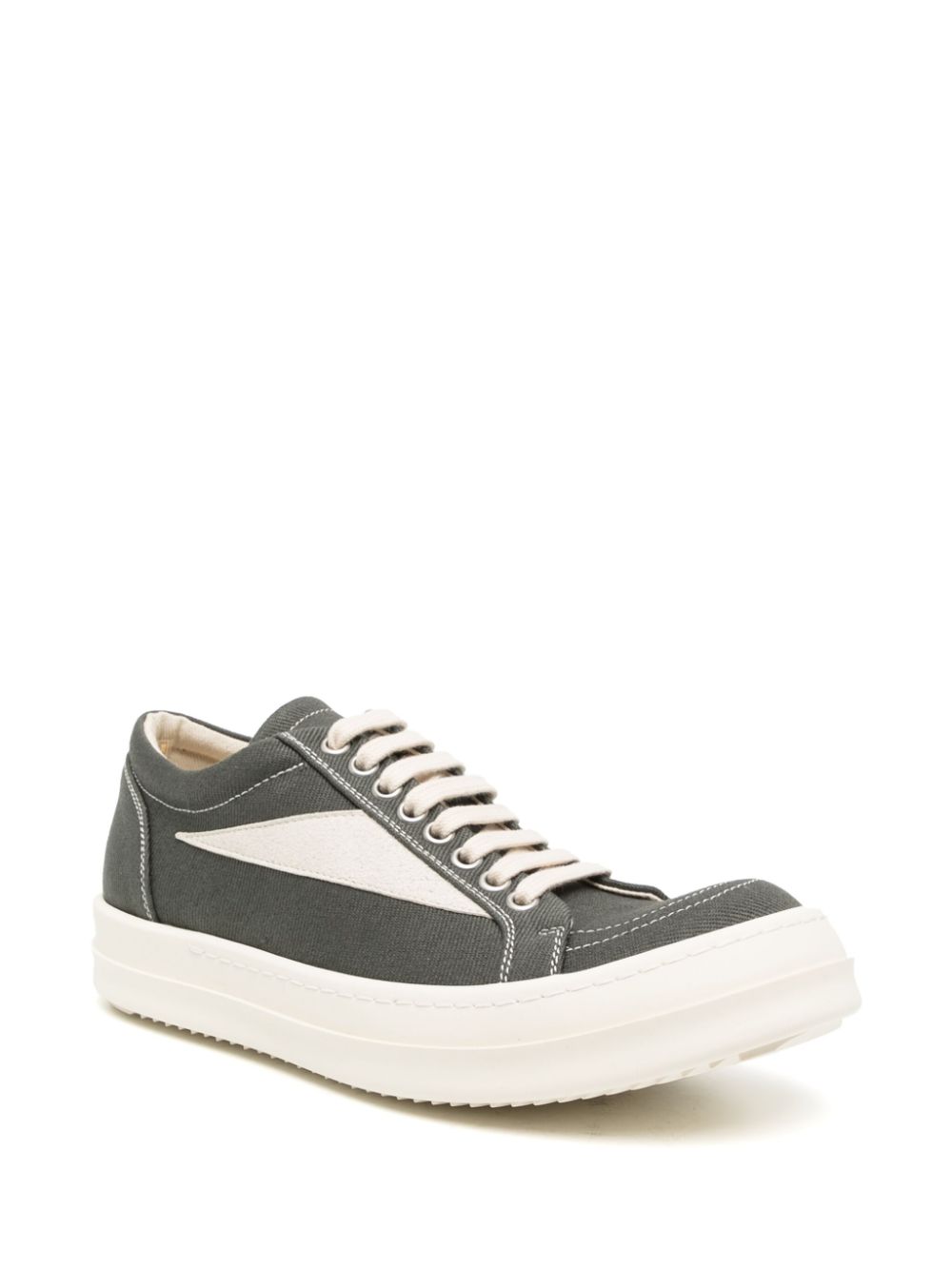 Rick Owens DRKSHDW Luxor Vintage low-top cotton sneakers - Grijs