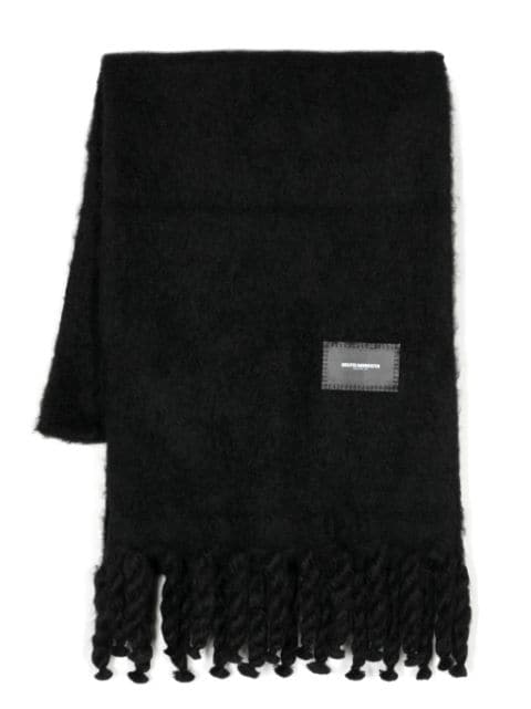 Melitta Baumeister logo-patch alpaca-blend scarf 