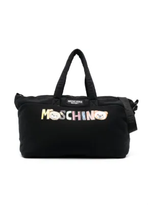 NWT Love Moschino Luxury Red Satin Diaper Bag Changing Pad