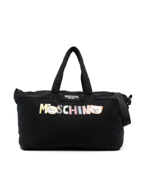 Moschino Kids sac à langer à logo imprimé