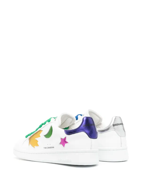 スニーカー DSQUARED2 Woman Sneakers Multicolor SNW028425108196 M4055 DSQUARED2 multi-panel lace-up Sneakers | White | FARFETCH