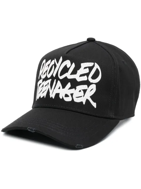 DSQUARED2 slogan-print cotton cap