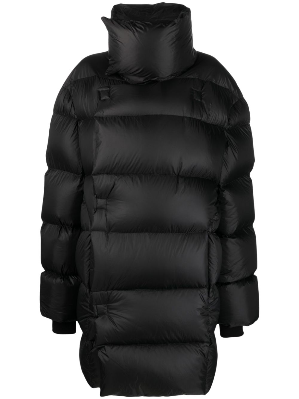 Rick Owens padded high-neck coat - Black