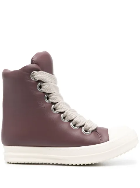 Rick Owens baskets matelassées à lacets