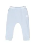 Fendi Kids logo-print cotton track pants - Blue