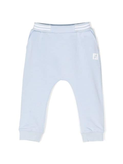 Fendi Kids pantalon de jogging en coton à logo imprimé
