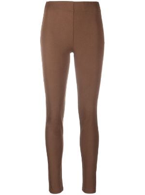 JOSEPH Gabardine Stretch Leggings in RUST