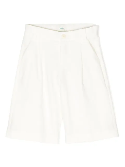 Fendi Kids wide-leg linen shorts