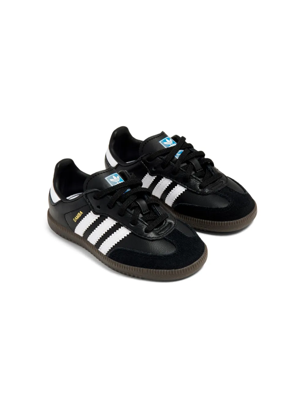 adidas Kids Samba OG EL I "Black White Gum" sneakers Zwart