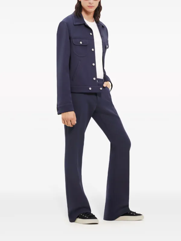 Courrèges button-up Jacket | Blue | FARFETCH JO