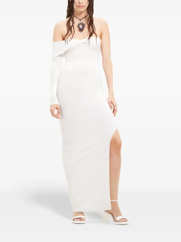 ワンピース Courreges Long One-Shoulder Dress Courrèges one-shoulder Maxi Dress | White | FARFETCH ID