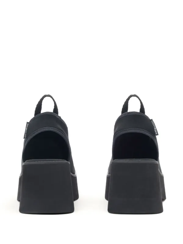 Courrèges Scuba Wave 90mm サンダル | ブラック | FARFETCH JP