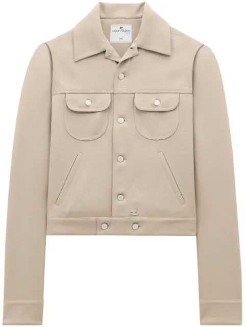 Courrèges twill trucker jacket