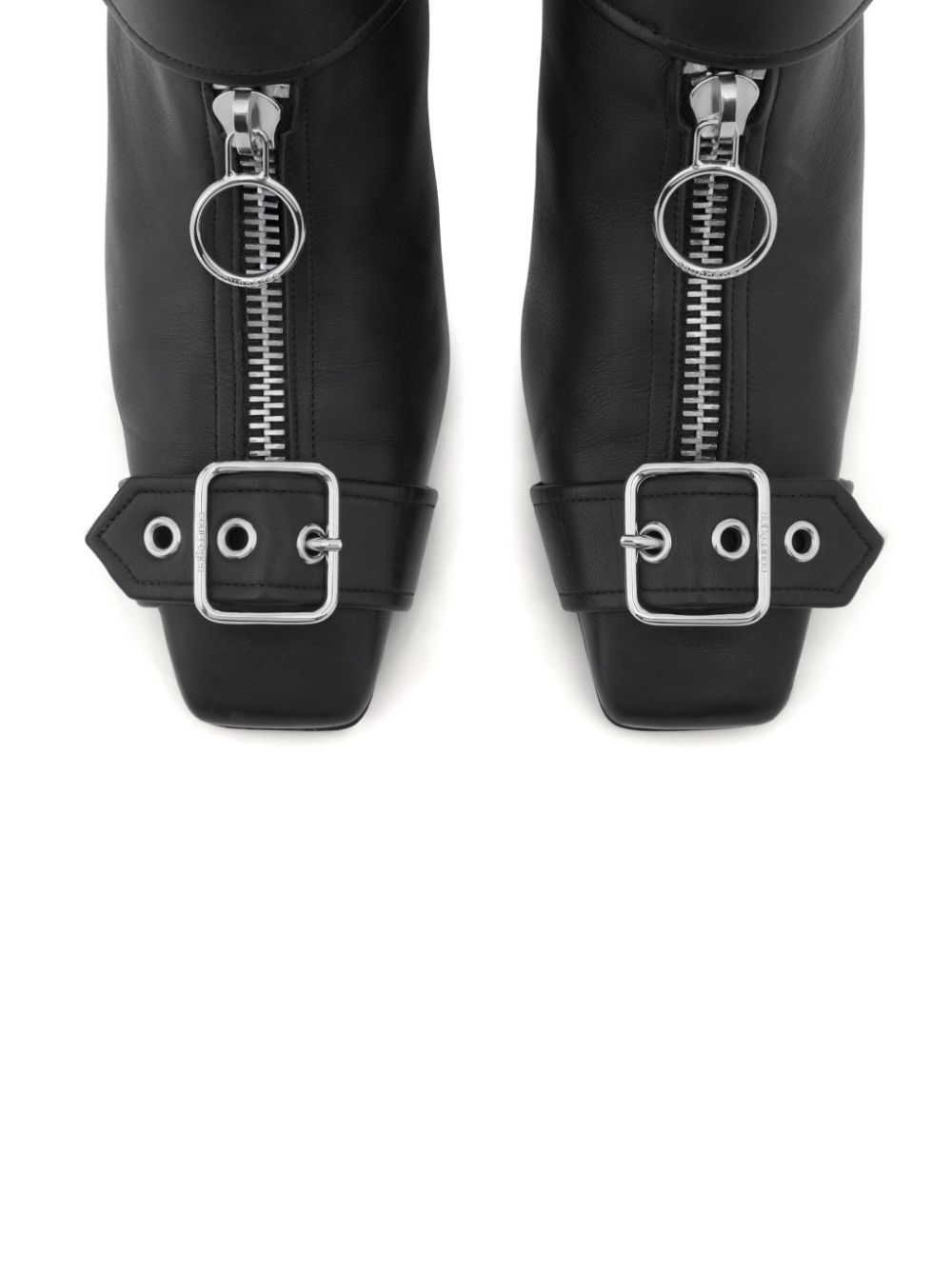 Shop Courrèges Gogo 55mm Leather Mules In 黑色