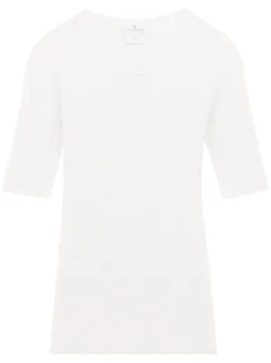 Courrèges リブニット トップ | ホワイト | FARFETCH JP