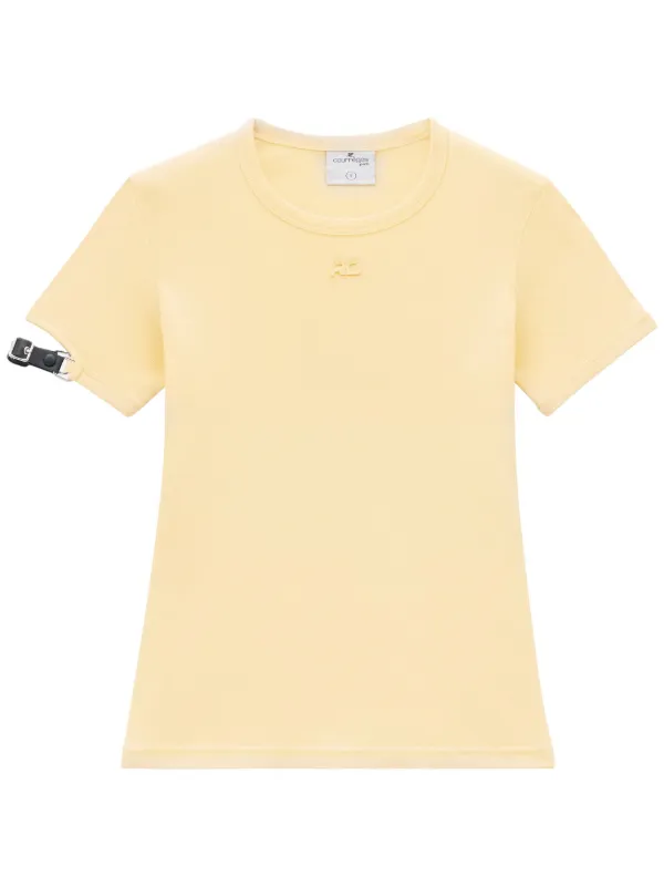 Courreges バックルディテールTシャツ Courreges バックルディテールTシャツ