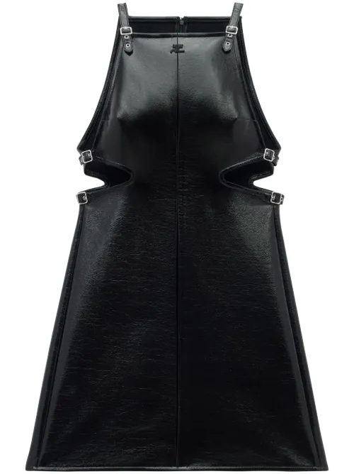Robe courte Slash Buckle à design sans manches - Courrèges - Modalova