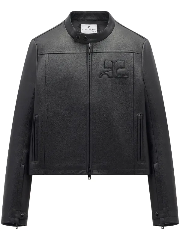Courrèges Iconic ライダースジャケット | ブラック | FARFETCH JP