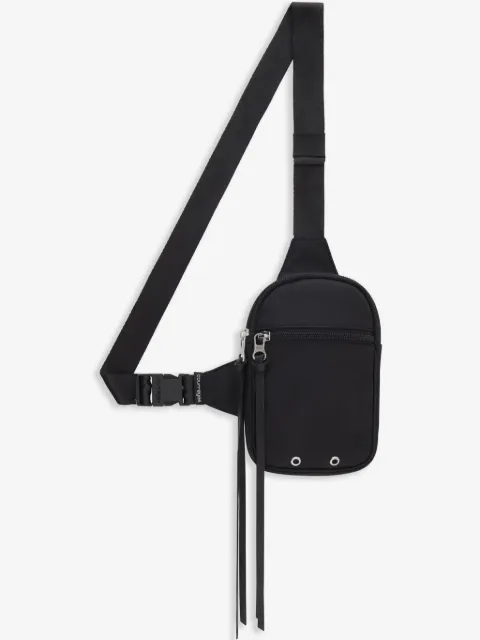Courrèges logo-tag canvas crossbody bag