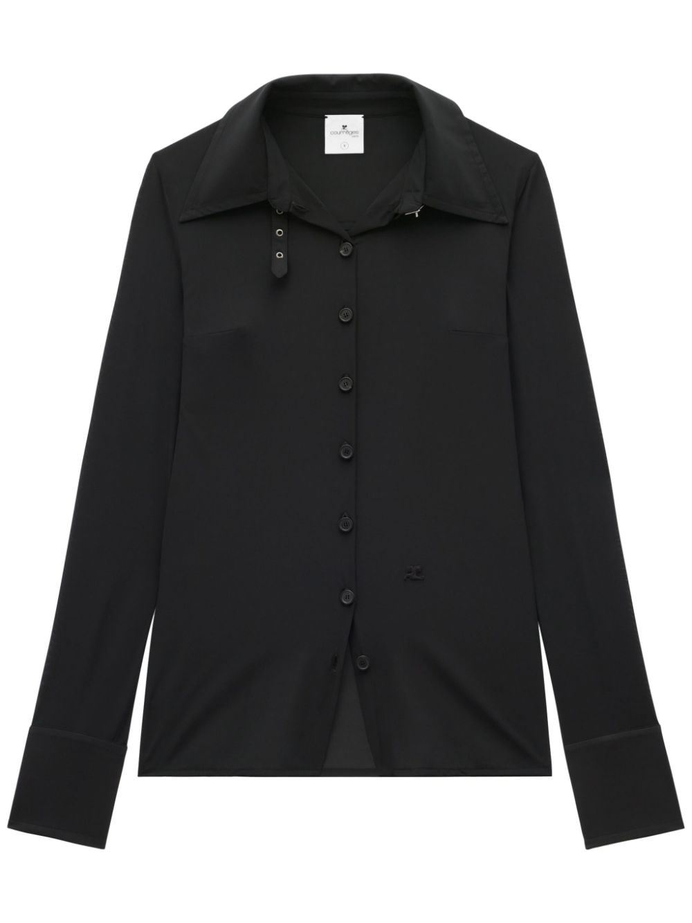 Shop Courrèges Second Skin Shirt In Black