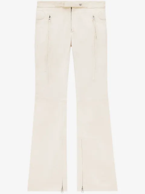 Courrèges Racer flared cotton trousers