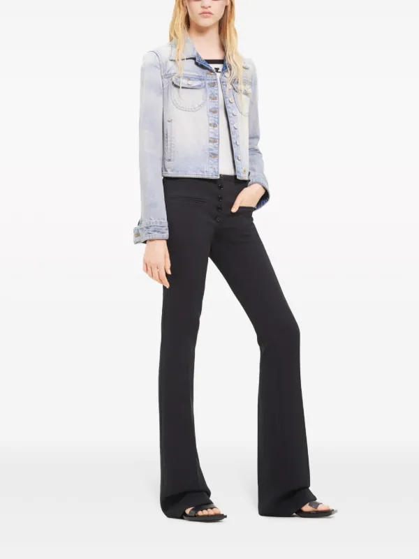 ジャケット COURREGES DIRTY BLUE DENIM TRUCKER JACKET courrèges DIRTY BLUE DENIM STRAP JACKET | REVERSIBLE