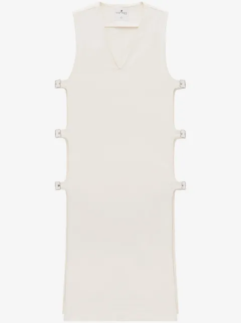 Courrèges 多扣环牛仔连衣裙