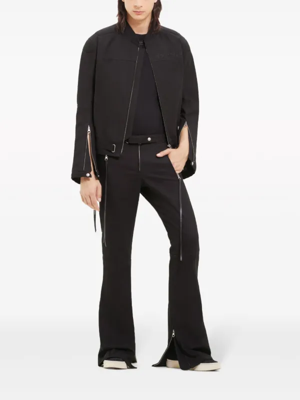 Courrèges ジップアップ デニムジャケット | ブラック | FARFETCH JP