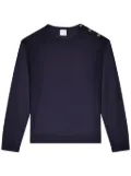 Courrèges shoulder-snaps sweater - Blue