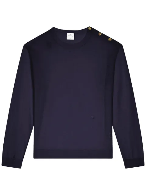 Courrèges shoulder-snaps sweater