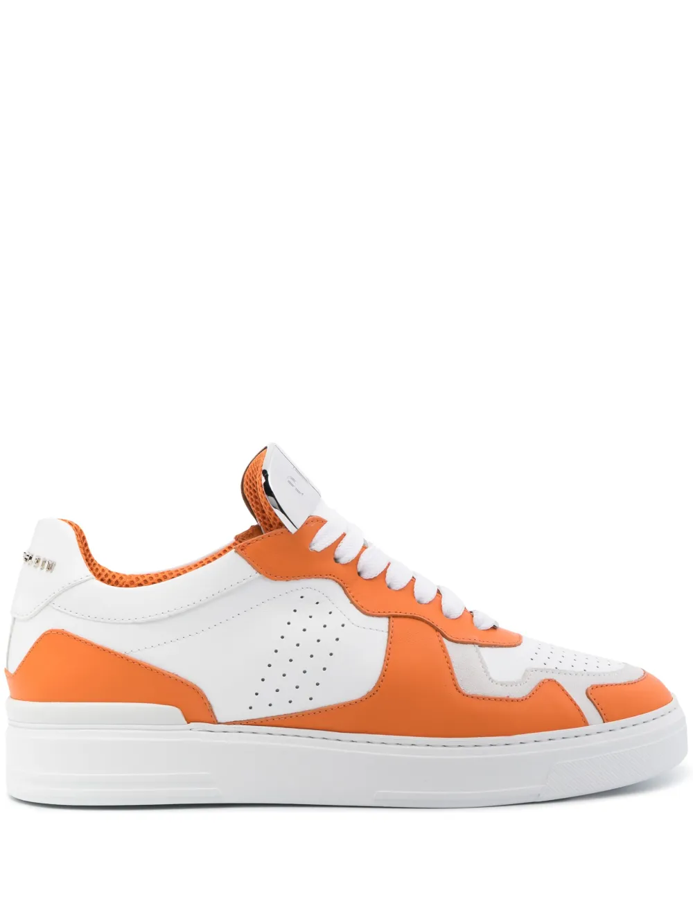 Philipp Plein logo-plaque panelled sneakers | White | Image 1