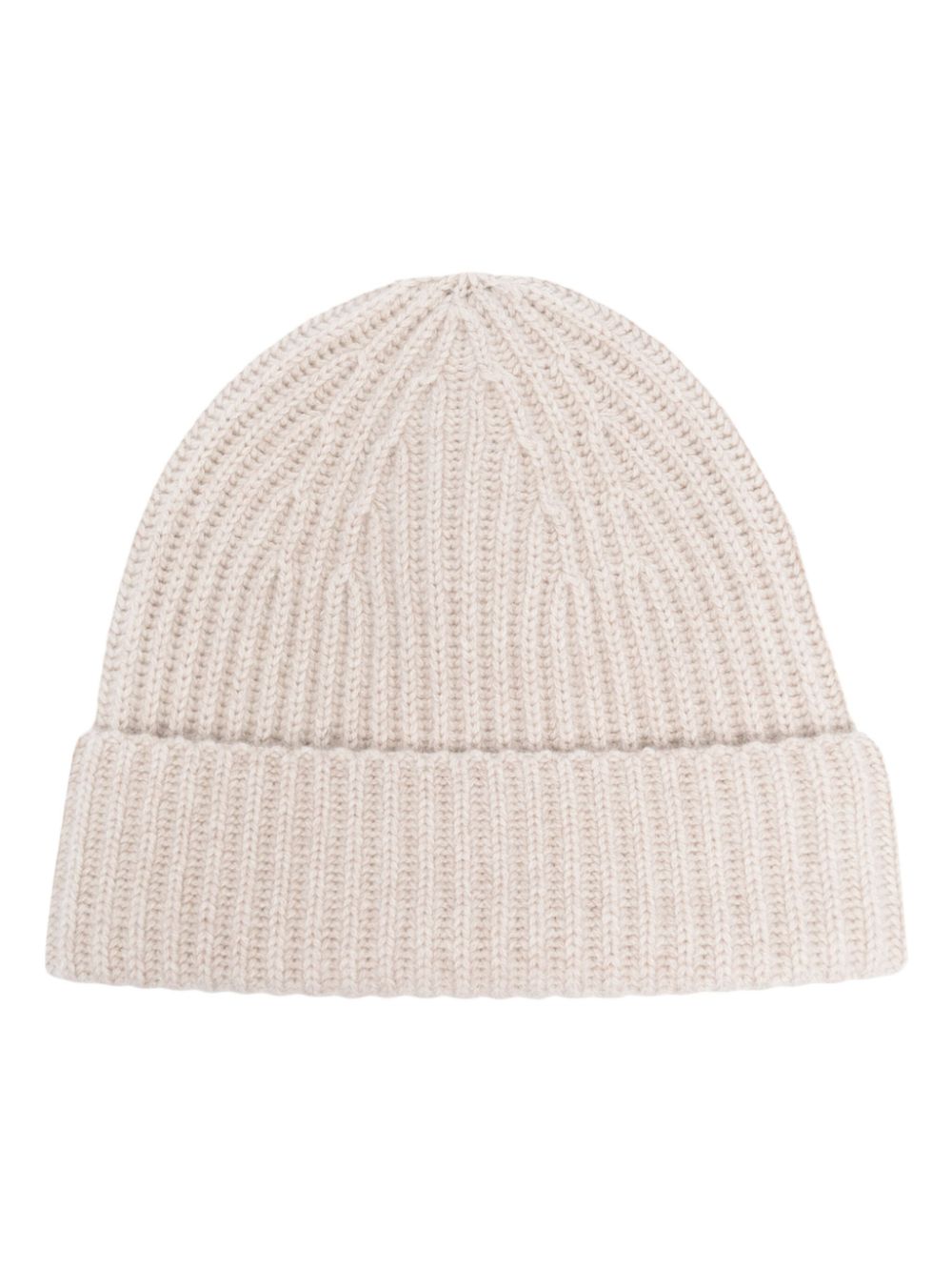 ribbed-knit cashmere beanie