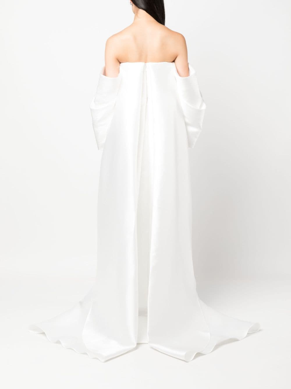 Shop Solace London Kyla Off-shoulder Maxi Dress In White
