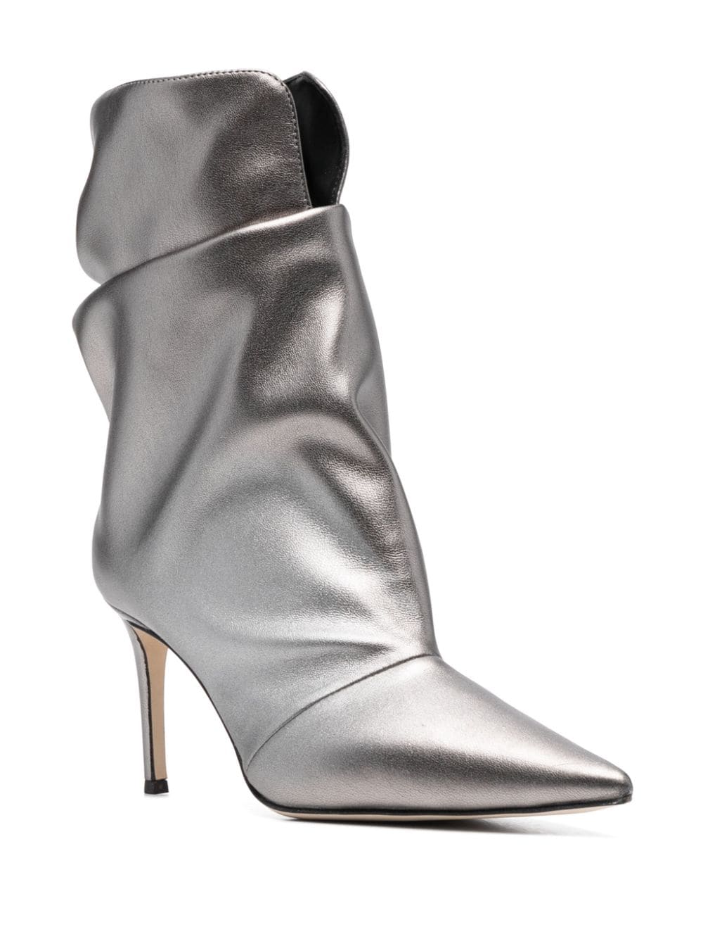 Giuseppe Zanotti Yunah laarzen met metallic afwerking - Zilver