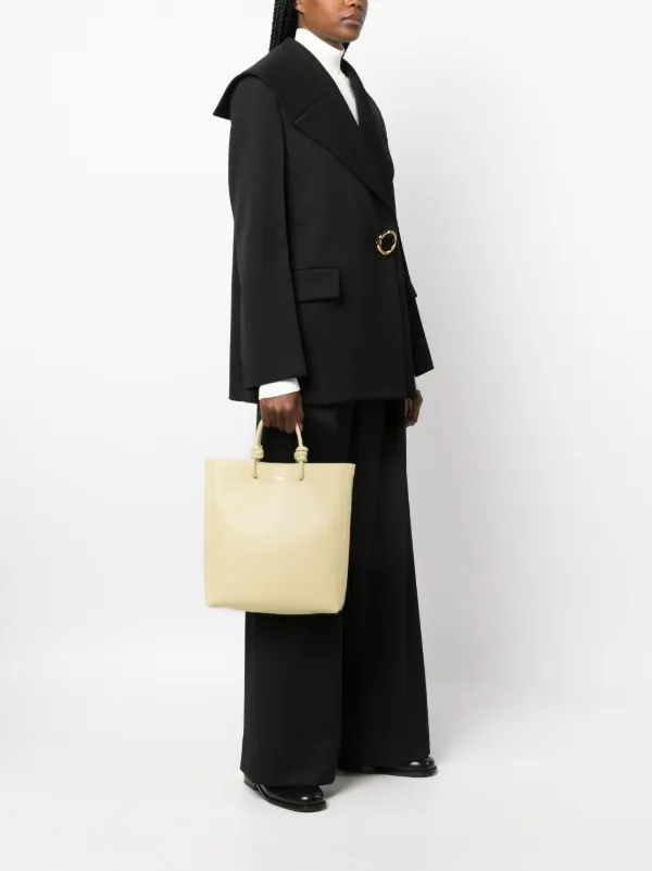 Jil Sander Giro レザーショルダーバッグ | イエロー | FARFETCH JP